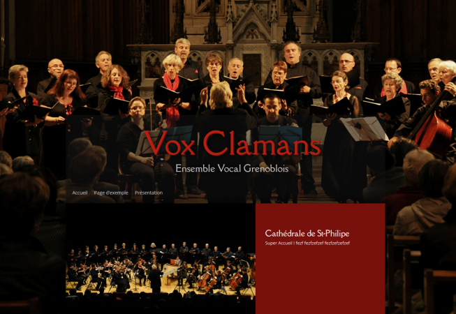 Site réalisé par BenoitP pour Vox Clamans